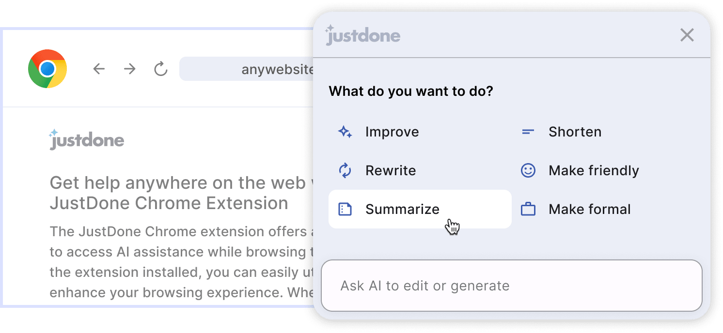 chrome extension use case